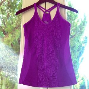 2 Zella workout tanks turquoise & purple BUNDLE