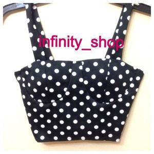 🚫sold🚫💥On sale💥🌺Polka dots bustier top🌺
