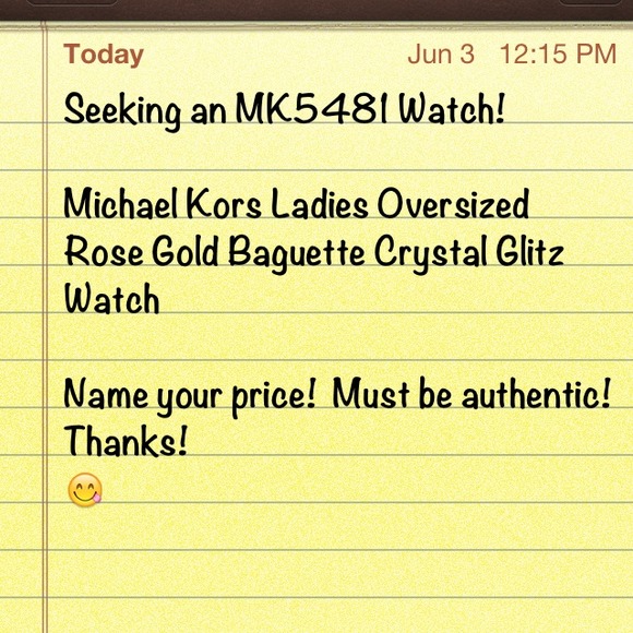 WANTED: Michael Kors MK5481 Watch