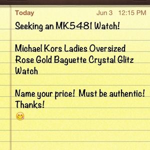 WANTED: Michael Kors MK5481 Watch