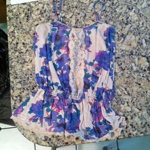 Floral lace top