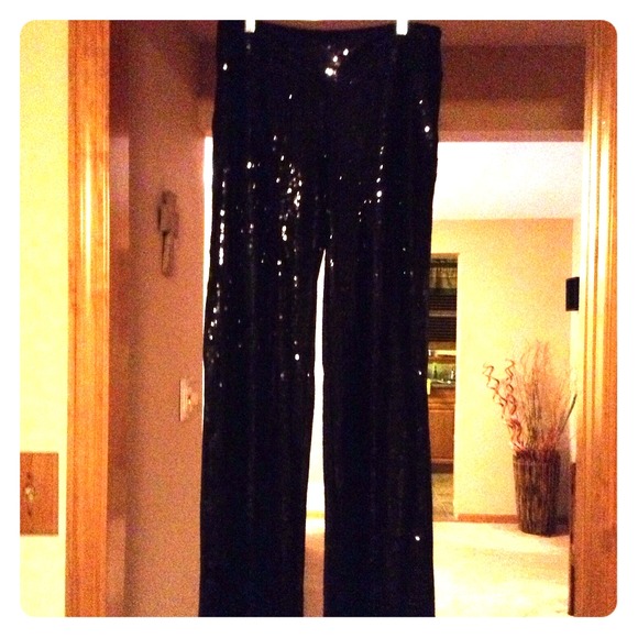Pants - "JUST REDUCED" White house Black Mkt Sequin Pants