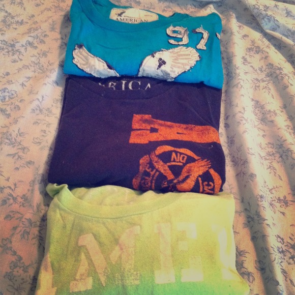 3 American Eagle MEN'S SHIRTS