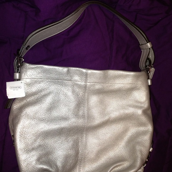NEVER USED Metallic Coach Bag