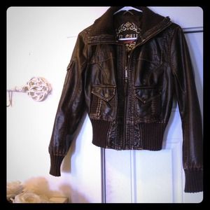 Leather Inspired Jacket