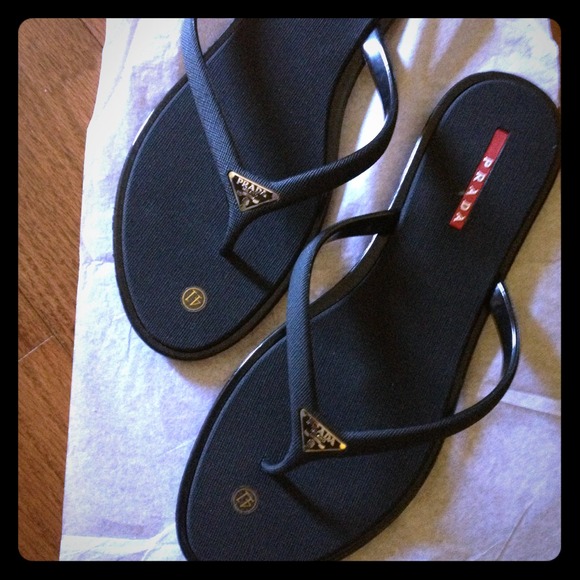 Prada Shoes - Prada flip flops