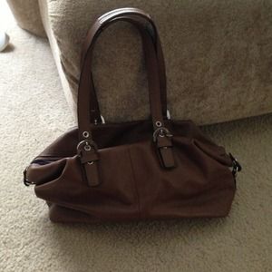 Brown coach bag