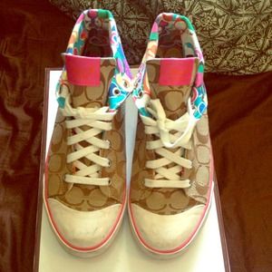 Coach fold over shoes. Negotiable