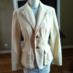 Ralph Lauren Corduroy Blazer in Cream