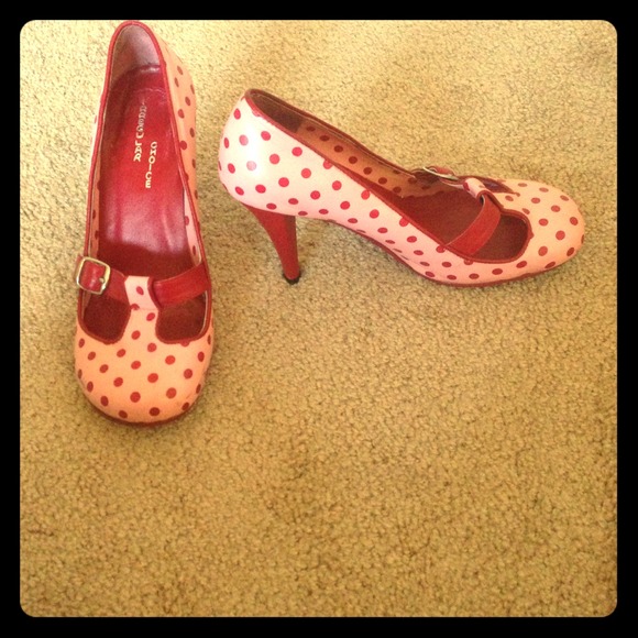 irregular choice polka dot shoes
