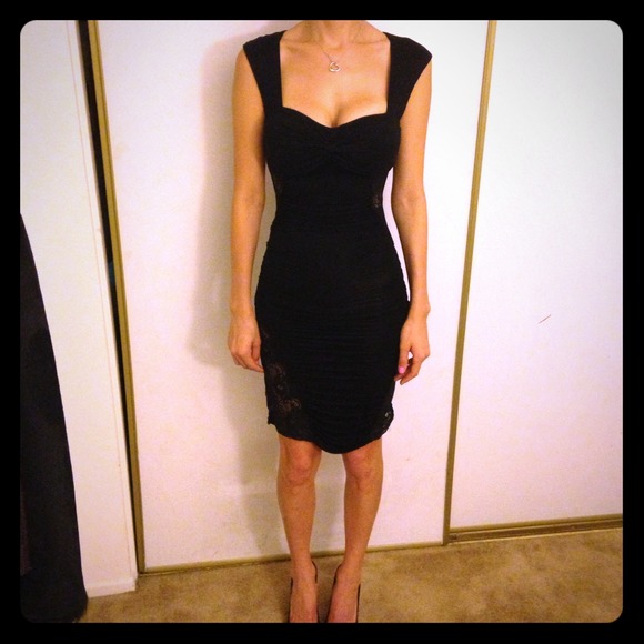 SOLD IN BUNDLE ----Small Black Cocktail Dress