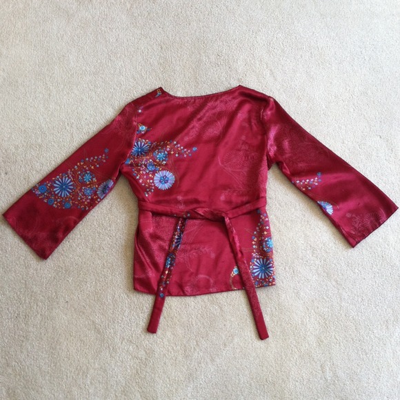 Charlotte Russe red blouse - Picture 2 of 3