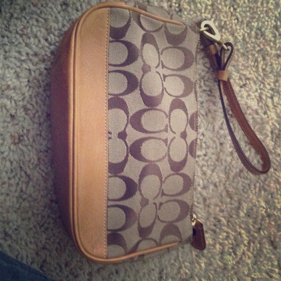 Coach mini wrist handbag