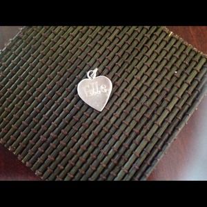 Sterling silver charm says Elle never worn