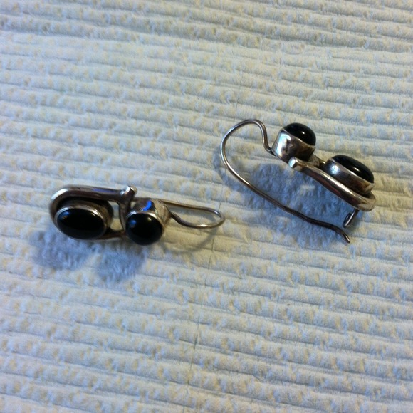 Black Onyx Ear Rings