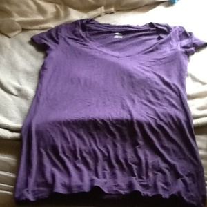 Purple v neck