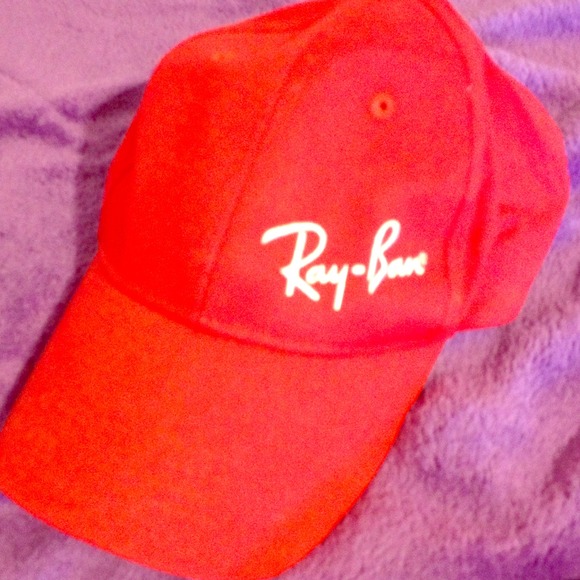 Ray ban hat ! Bright red
