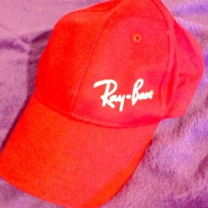 Ray ban hat ! Bright red