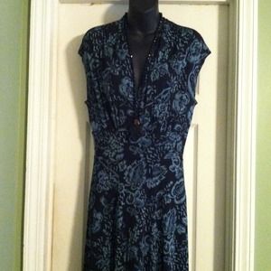 Beautiful black and light blue dress