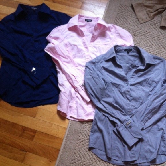 Express bundle deal on essential button downs