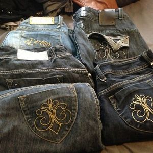5 pair of dereon jeans