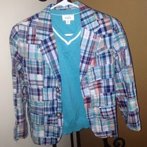 Kids Children's Place vest and patchwork jacket