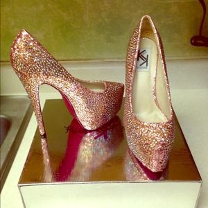 Beautiful Pink Sparkly Shoes.