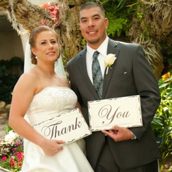 SOLD/Bundle- THANK YOU Wedding Signs.