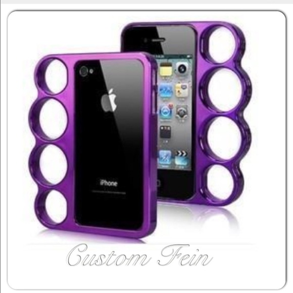 Purple brass knuckle iPhone 4/4s cases
