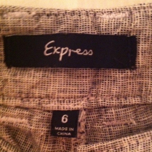 Express Grey Linen Pants - Size 6 - Picture 3 of 3