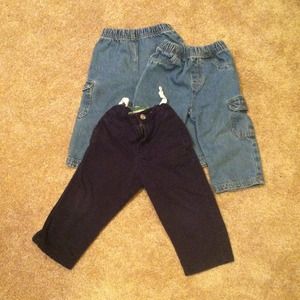 Bundle of toddler boy pants and jeans