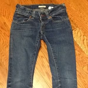 JUNIORS GIRLS LEVIS 505 SKINNY JEANS SIZE 24