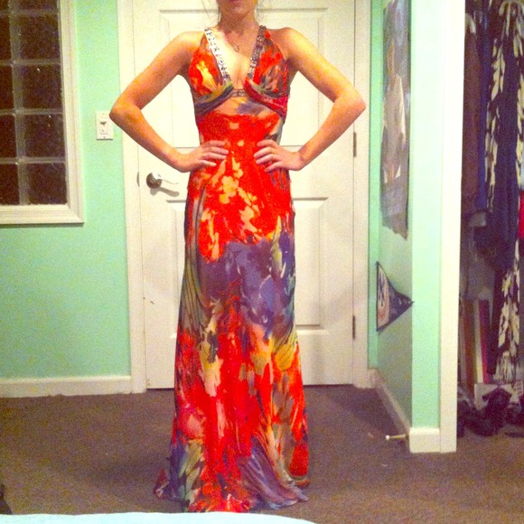 Faviana couture formal dress