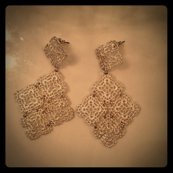 Stella & Dot inspired silver earrings