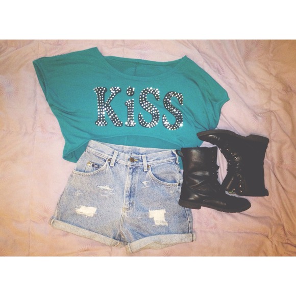 SOLD IN BUNDLE ❤ Custom High-Waisted Cuffed Shorts