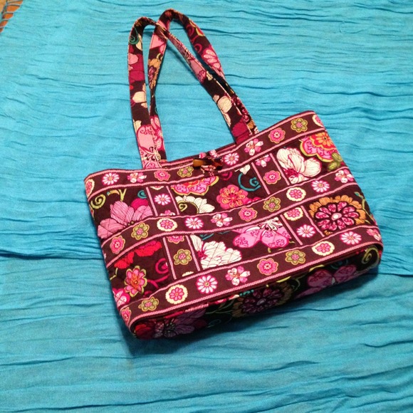 Vera Bradley brown and pink purse
