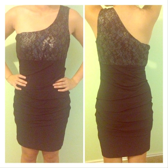 Modern black dress