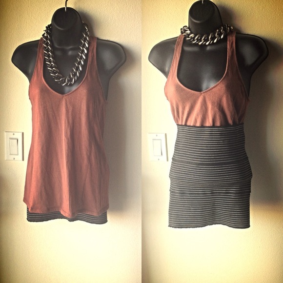 ❌BUNDLED❌Basic rust-colored racerback tank