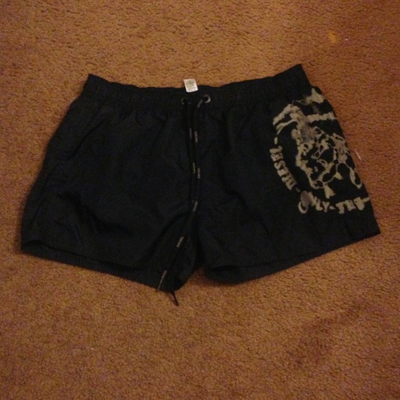 Men's diesel only the brave swim trunks