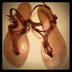 Lauren Alexa Braided Kidskin Sandal.