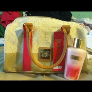 Victoria secret bag and lotion