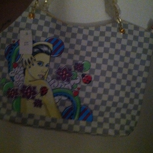 Louis Vuitton inspired art bag new!!!