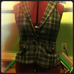Plaid vest