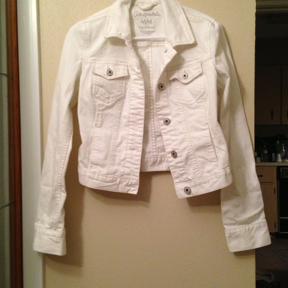 White jean jacket