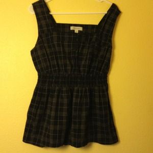 Xxsold in bundlexX Black and grey plaid tank
