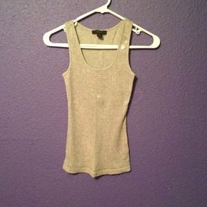 Sequin tank top grey color sexy