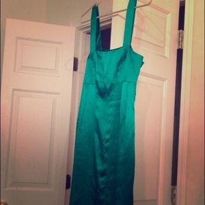 Green version of a little black dress