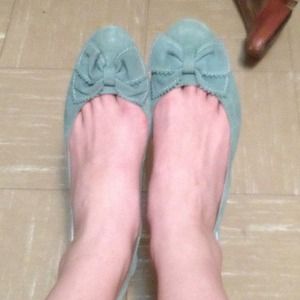 Zara suede 1 inch heels- size 9 (40). Super cute!