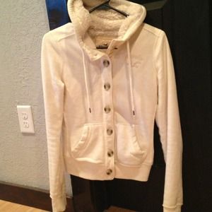 Hollister button up sweatshirt size XS