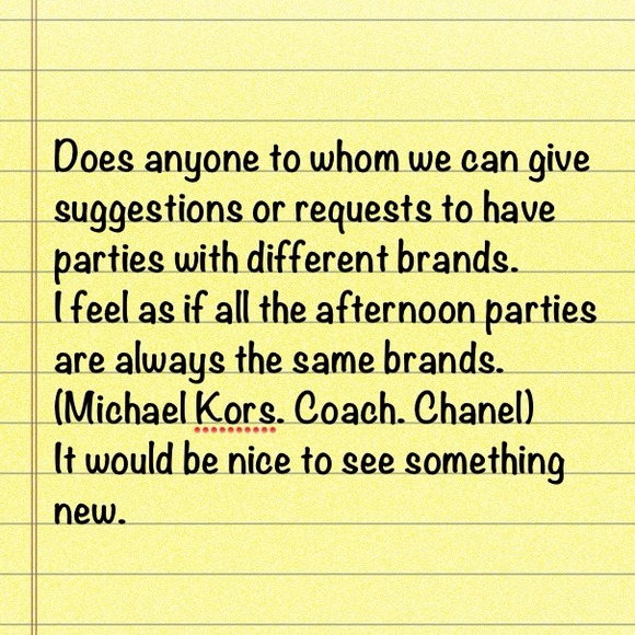 Suggestions
